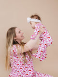 Bamboo Zip Romper | Cherry Bow