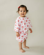 Checkered Cherry Shorts Set