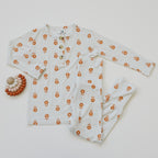 Pumpkin Posie 2pc Henley Bamboo Pajamas