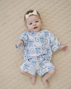 Shorts Set | Blue Bow