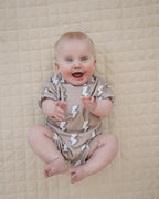 Cotton Romper | Electric Beige
