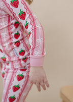 Bamboo Two Piece Set | Strawberry