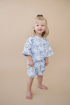 Shorts Set | Blue Bow