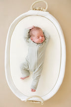 Solid Ribbed Bamboo Zippy Romper - more colors