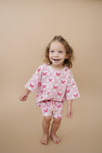 Shorts Set | Pink Butterfly
