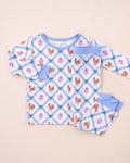Bamboo Two Piece Set | Chickens & Flowers