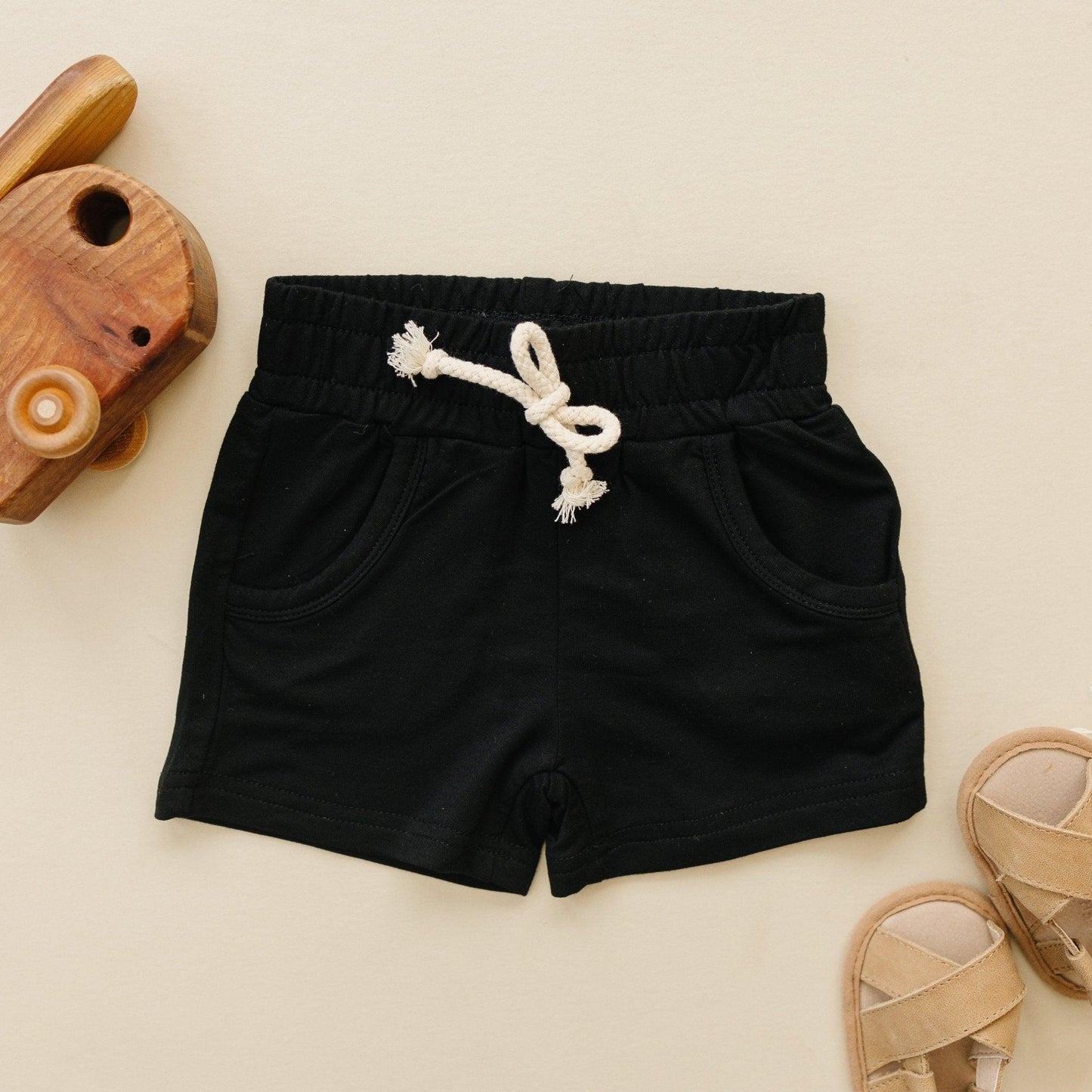 Terry Drawstring Shorts