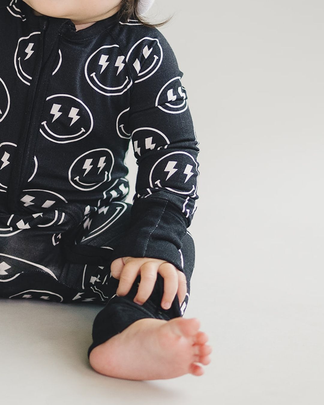 Zip Romper | Electric Smiley