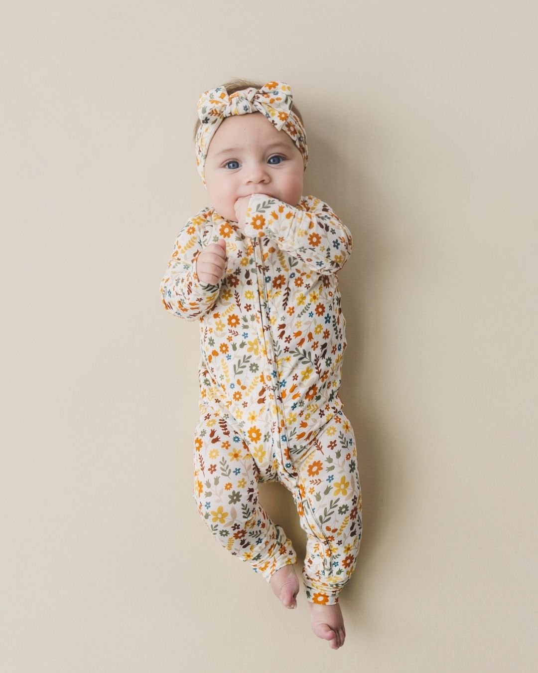 Zip Romper | Flowers