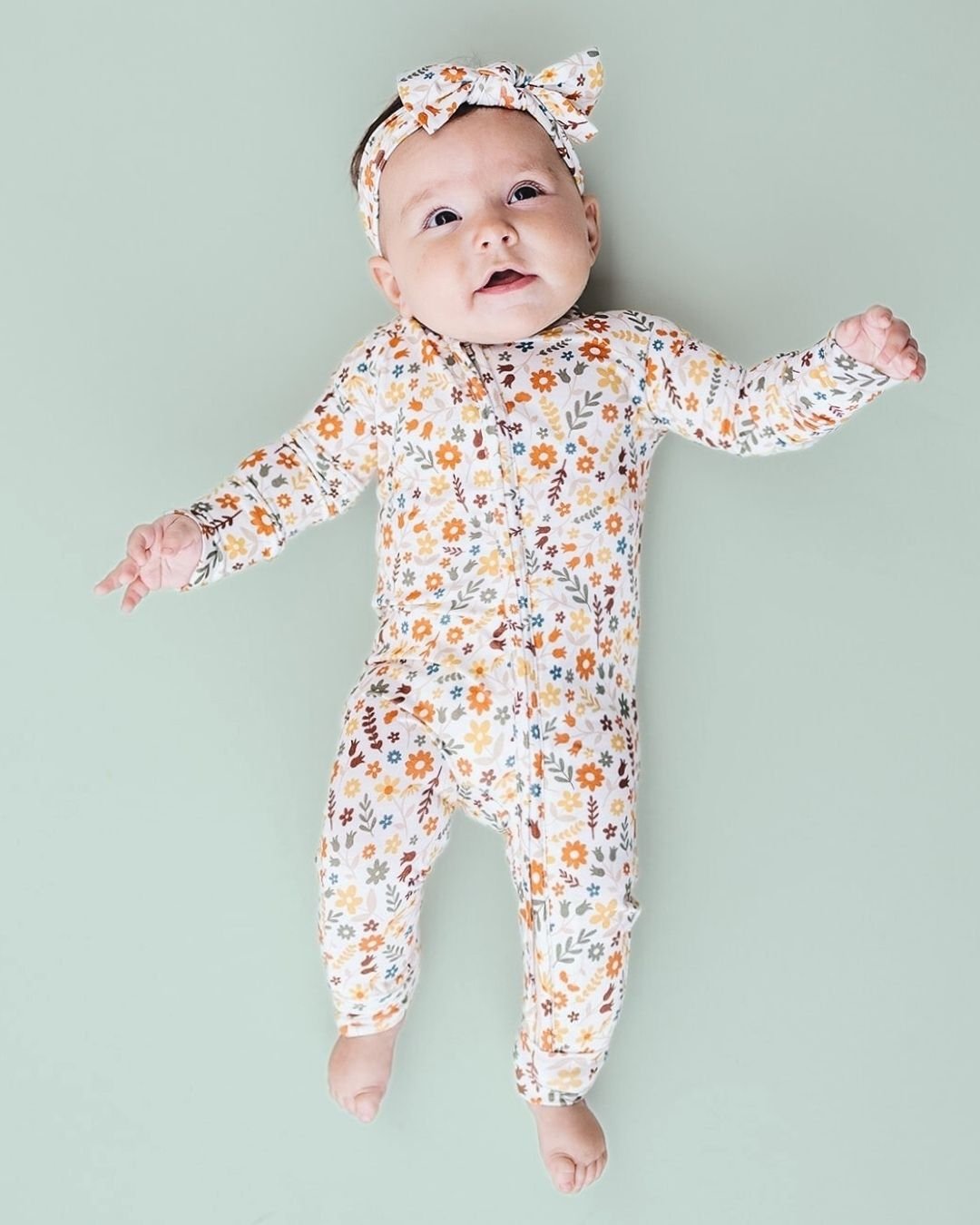 Zip Romper | Flowers