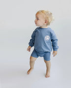 Biker Shorts Set | Blue