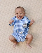 Shorts Set | Blue Gingham