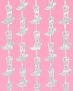 Hoedown Curtain - iridescent foil curtain