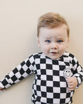 Checkered Black Smiley Lounge Set