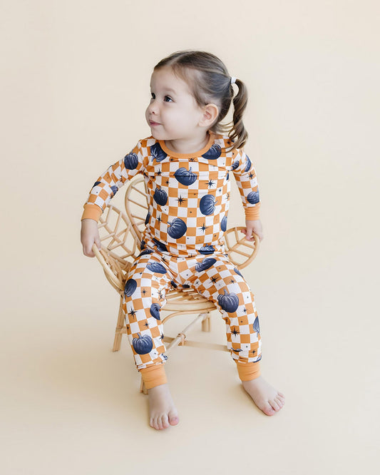 Two Piece Set | Checkered Pumpkin