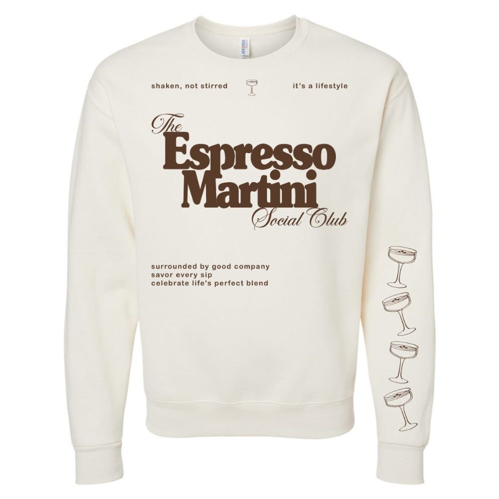 Espresso Martini Social Club Crewneck Sweatshirt