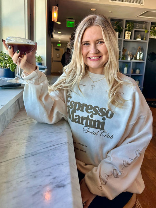 Espresso Martini Social Club Crewneck Sweatshirt