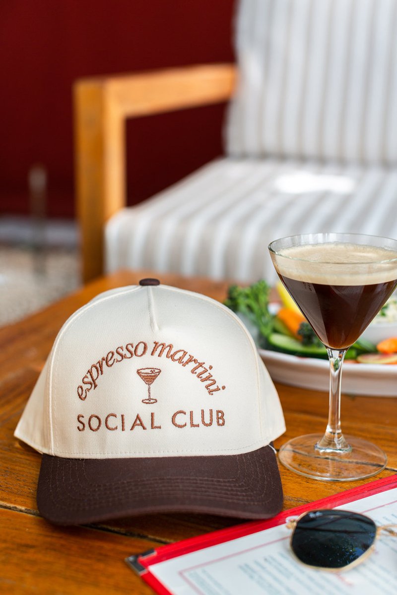 Espresso Martini Social Club Snapback Trucker Hat
