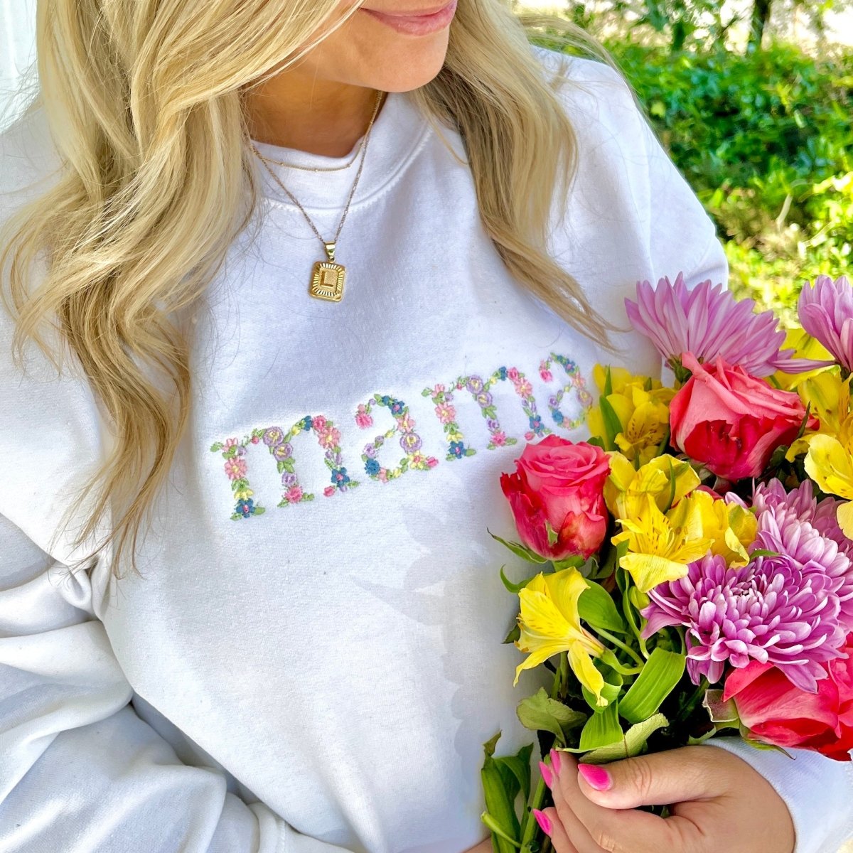 Floral Mama Crewneck Sweatshirt