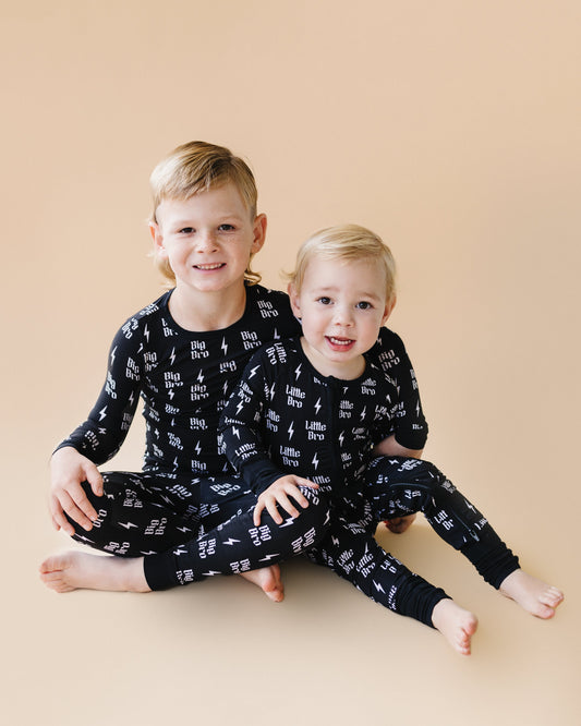 Little Bro Bamboo Zip Romper