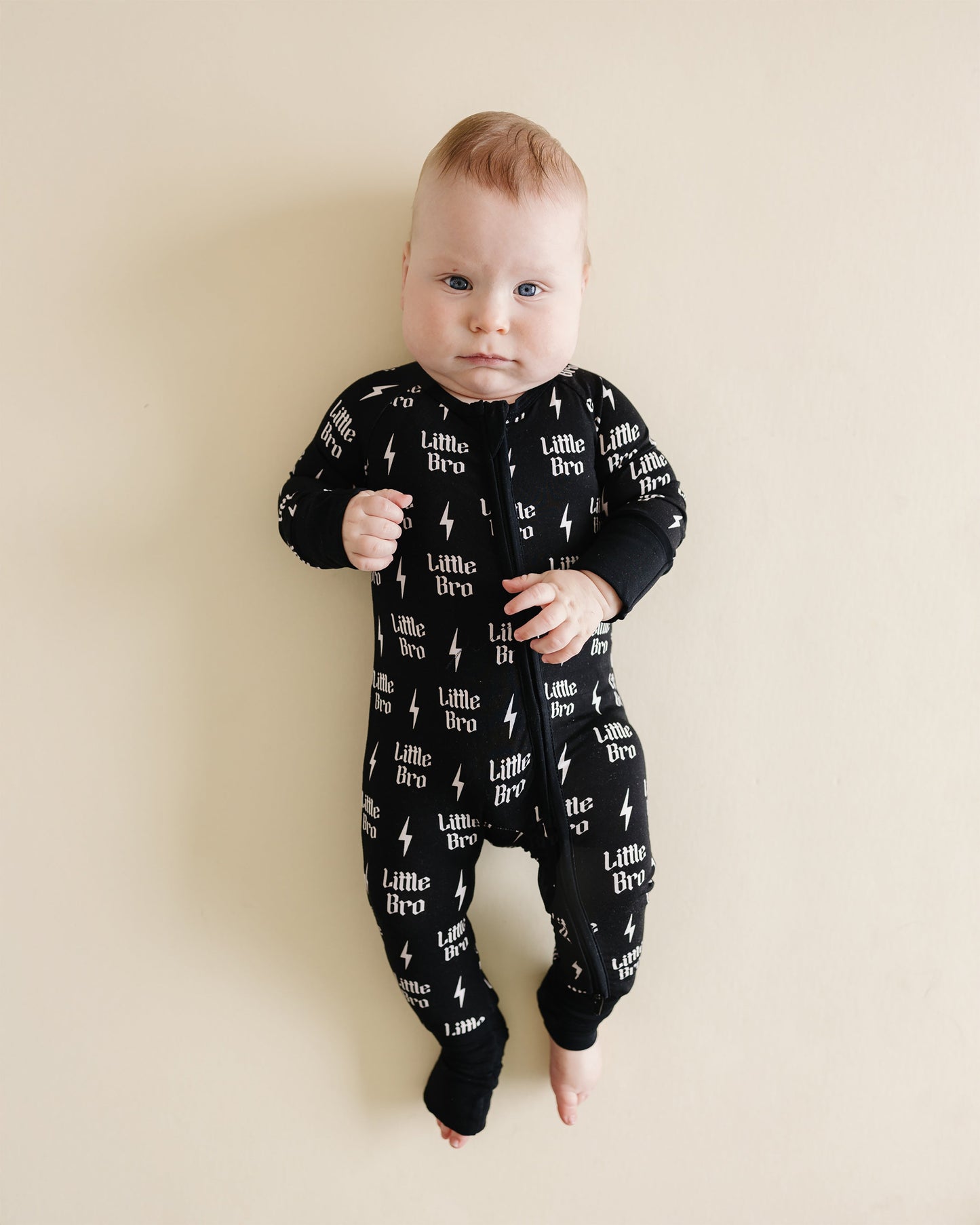 Little Bro Bamboo Zip Romper