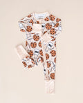 Milk & Cookies Bamboo Zip Romper