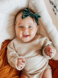Emerald Velvet Bow
