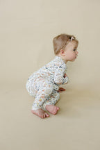 Pastel Petals Modal Zippy Romper