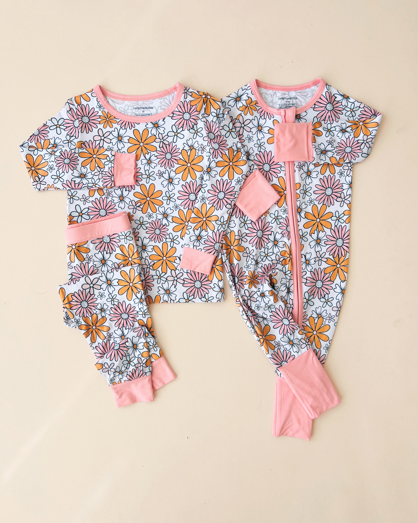Retro Garden Bamboo Zip Romper
