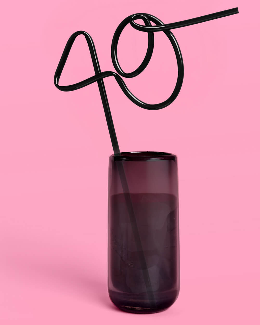 40th Bday Bundle - tats, banner, + straw