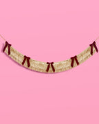 Golden Bow Fringe - layered fringe + velvet bows