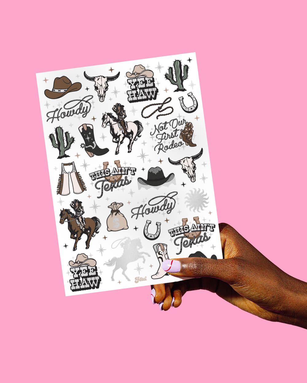 Texas Hold 'Em Tats - 50 temporary tattoos