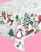 Color Me Merry Tablecloth - coloring tablecloth