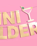 Tini Bit Older Banner - gold foil banner