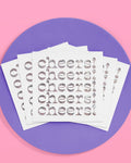 Shimmer Napkins - 50 foil napkins