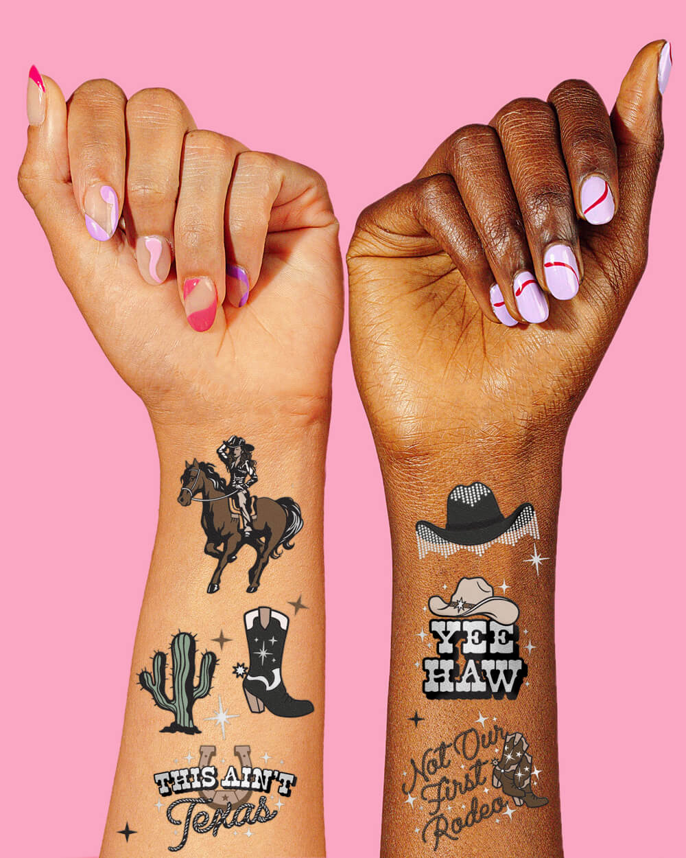 Texas Hold 'Em Tats - 50 temporary tattoos