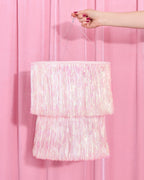 Iridescent Party Chandelier - sparkly foil chandelier
