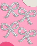 Shimmer Bow Balloons - 4 iridescent balloons