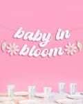 Baby in Bloom Banner - iridescent foil banner