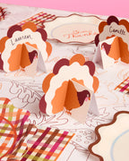 Turkey Time Place Cards - set of 12
