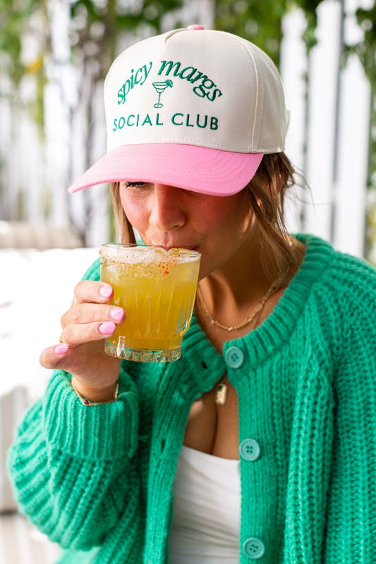 Spicy Margs Social Club Snapback Trucker Hat