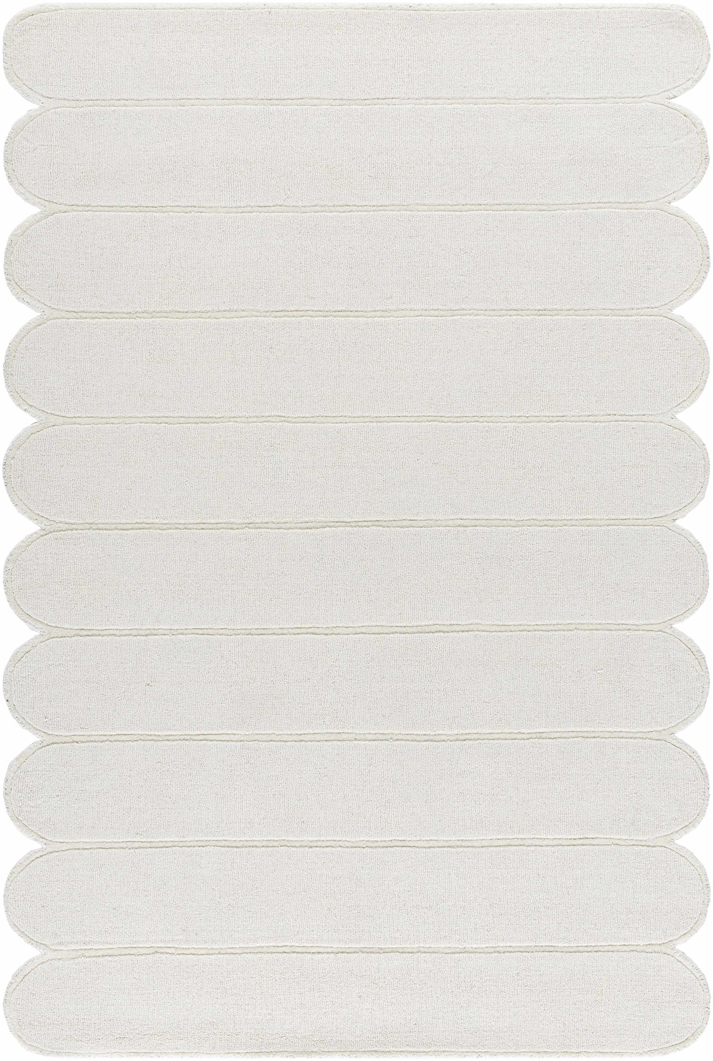 Tayte White Abstract Area Rug