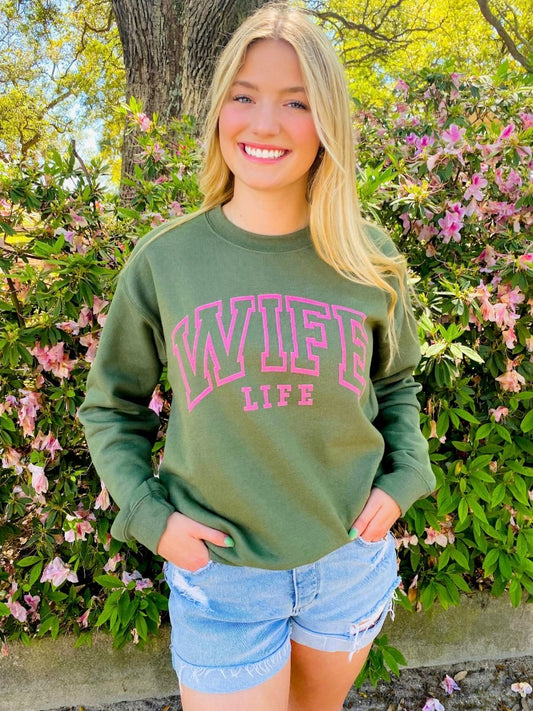 Wife Life Crewneck Sweatshirt